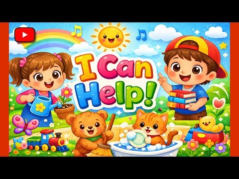 I Can Help! | Helping Others Song for Kids | Kindness, Chores & Good Habits | Toddler Learning Music
