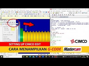 Cara Menampilkan G-Code di Mastercam || How to Setup Cimco as your default NC Editor in Mastercam