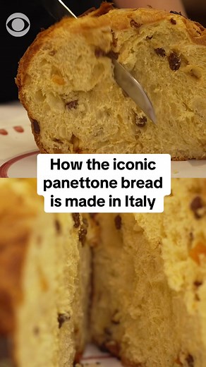 The panettone is a Christmas staple in Italy and around the world. CBS News' Chris Livesay visited the iconic Roscioli bakery in Rome to see how it's made. #panettone #christmas #rome #italy