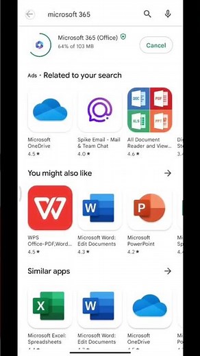 How to create Microsoft PowerPoint in Mobile: Step (1)🔥 Install Application #shorts #viral
