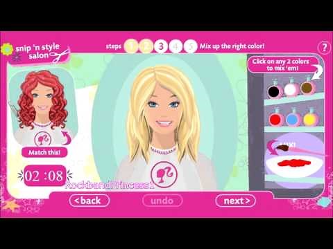 Barbie Online Games Barbie Hair Salon Game