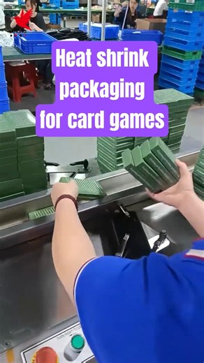 Amazing card game heat shrink packaging is in progress
