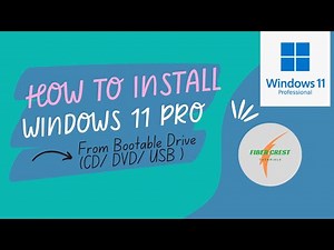 How to install windows 11 pro from bootable cd/ dvd /usb drive | install windows 11 pro step by step
