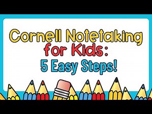 Cornell Notes for Elementary: 5 Easy Steps (Grades 3 to 5)