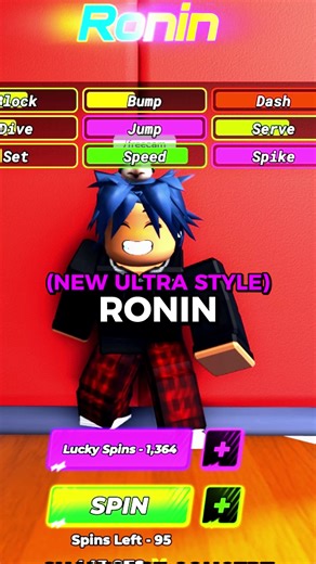 RONIN STYLE SHOWCASE! (Joke) (Volleyball Legends New Update) #volleyballlegends #vbl #volleyballlegendsupdate #roblox #robloxfyp