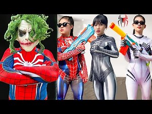 TEAM SPIDER-GIRL vs ALIEN SUPERHERO || EPIC LIVE ACTION STORY 1