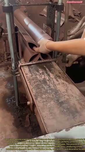 Slicing Clay Into Art: How a Vacuum Extruder Spits Out Decorative Building Profiles
