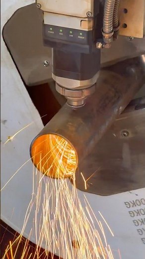 Cortando caños redondos con Cortadora láser #lasercutting