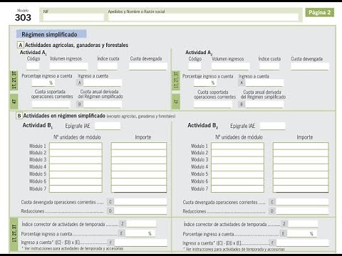 MODELO 303 RÉGIMEN SIMPLIFICADO PARTE 1