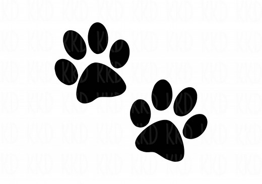 Dog Paws SVG, Cat Paws Print, Cricut Silhouette Cut Files (digital Download) - Etsy