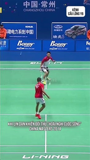 When Lin Dan made his opponent "question his existence" - 2014 China Masters #badminton #badminto...