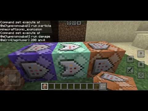 How to make a sonic boom snowball #minecraftbuilding