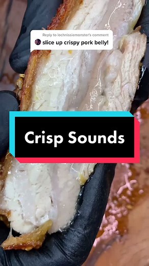 Reply to @lochnissiemonster Crispy #asmrfood #foodieasmr #asmrslicing #asmr_tingles #satisfyingsounds #asmr #asmrsatisfying