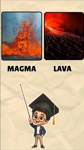 Lava vs Magma 🌋 What's the Difference?