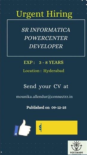SR Informatica PowerCenter Developer #technology, #tech, #software, #programming, #coding,