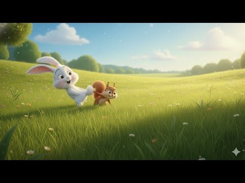 #RabbitAndSquirrel##AnimalAnimation“Rabbit & Squirrel Funny Fight! Cute Jungle Comedy Story 😄🐿️🐰#