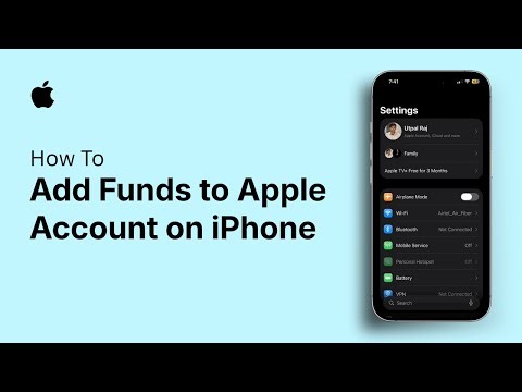 How to Add Funds to Apple Account on iPhone