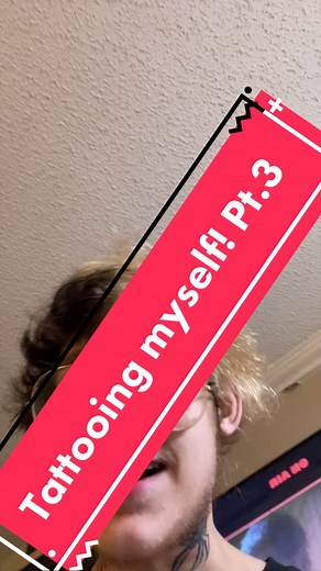 Tattoo Process: Applying an Alien Design on Leg