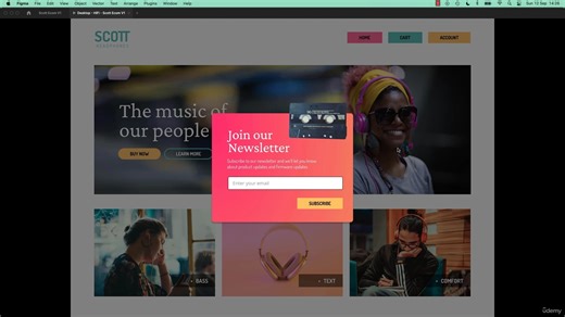 85 - How to add a popup overlay modal in Figma