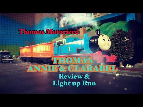THOMAS MOTORIZED 2020 Thomas, Annie and Clarabel Review and Light up Run