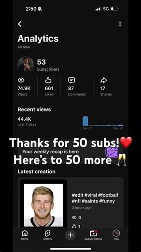 In 3 years we’ll be at 1000 subs! #subscribe #smallyoutuber #support #thanks #viral