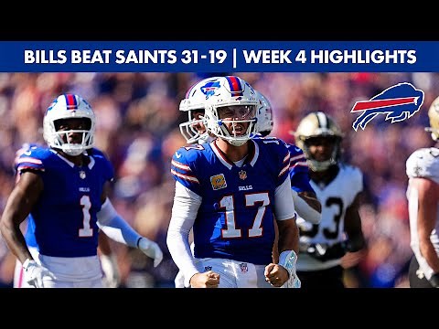 Buffalo Bills Top Highlights In Win Over New Orleans Saints! | 2025 NFL Regular Season Week 4