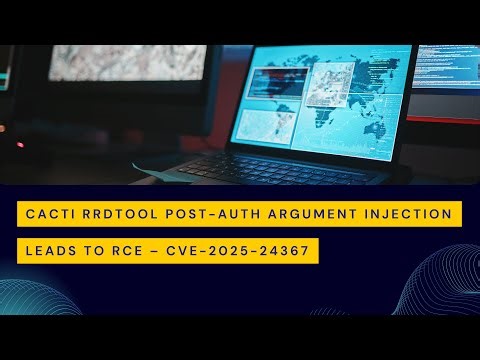 Cacti RRDTool Post-Auth Argument Injection Leads to RCE – CVE-2025-24367 | POC #latestcve #poc