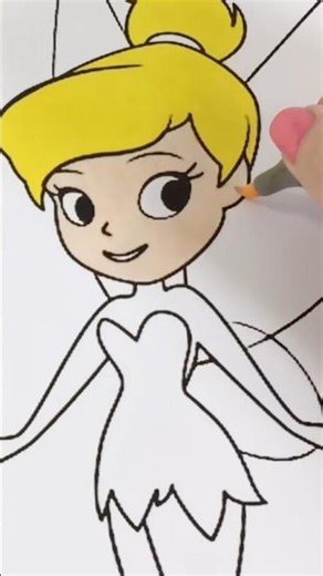Coloring Disney Baby Tinker Bell #coloring #disney #tinkerbell #fairy