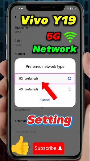 Vivo Y19 5G Network Settings | How to Activate 5G Network in Vivo Y19 5G Mobile #shorts #5gnetwork