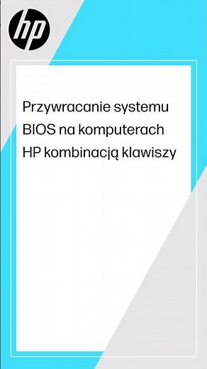 Przywracanie systemu BIOS na komputerach HP kombinacją klawiszy | Komputery HP | HP Support