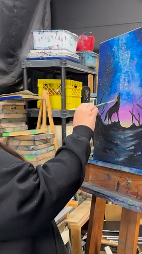 When Nadia asks you to pose for photos after art class… #campbellriver #vancouverisland #thecrowsnestartistcollective #supportlocal #learnart #supportsmallbusiness | The Crow's Nest Artist Collective