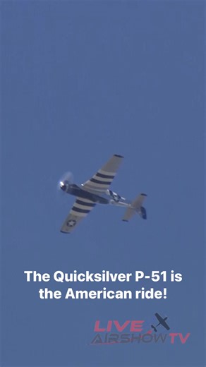4.2K views · 60 reactions | QuickSilver P-51 at the MacDill Air Force Base Tampa Bat Airfest! Watch the full demo on our YouTube Channel. | LiveAirshowTV | Facebook
