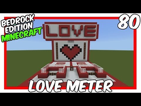 How To Build A Valentine's Day Love Meter In Minecraft Bedrock Edition | #Minecraft #1man1game