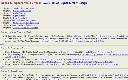 CMOS混合信号集成电路设计