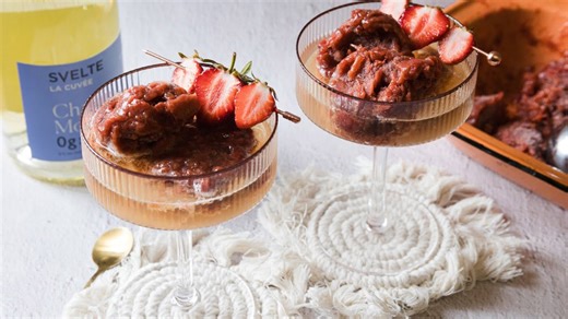 Elevated Rhubarb Slush Spritz Recipe