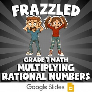 Multiplying Rational Numbers FRAZZLED Math Game | No Prep Grade 7 Review