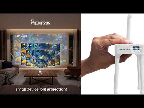 Portable Laser Projector | Big Screen Anywhere Compact Projector with HDMI!