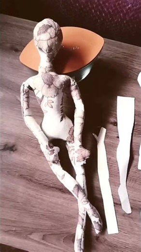 New "High Fashion" Style Cloth Doll Pattern Tester Doll with 3D Head & Slender Limbs #fashion #art