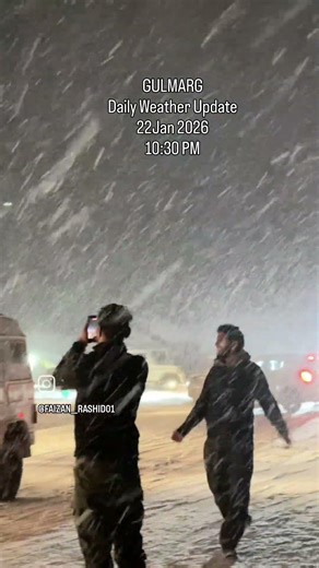 live snowfall 22th jan 2026 gulmarg switzerland of india
