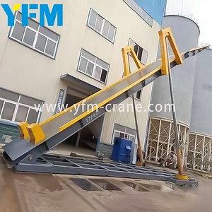 [Hot Item] 20feet/40feet/45feet Customized Heavy Duty Hydraulic Telescopic Trailer Container Tilter for Container Unloading with Truck or Trailer