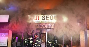 Early morning fire at Merrick restaurant
