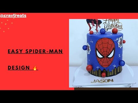 How to Make a Spider-Man Cake | Superhero Cake for Boys