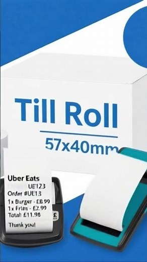 Thermal Till Rolls 57×40 | Fit Uber Eats, Deliveroo & PDQ Printers | 15% Off