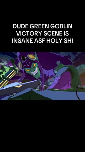 Green goblin in marvel tokon is a demon 😨