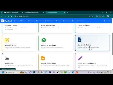 Outil de gestion scolaire et calcule de notes