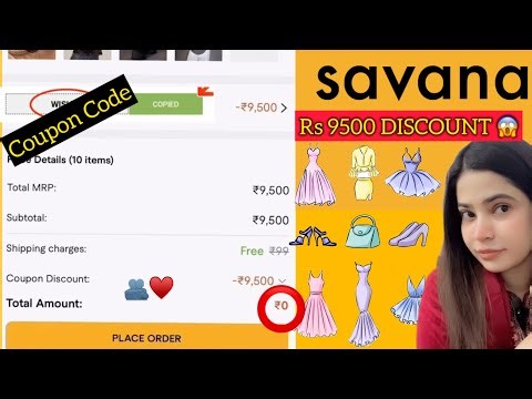 Savana 9500 coupon | Savana coupon code | Savana 9500 Discount 🤑 | savana dress haul