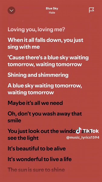Blue Sky by Hale: Full Lyrics and Meaning