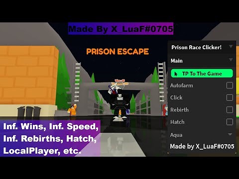 🚔Prison Race Clicker!👮 Script | Inf. Wins, Inf. Speed, Inf. Rebirths, Hatch, LocalPlayer, etc.