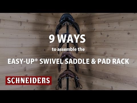 9 Ways To Assemble The Easy-Up® Pro Series Expandable Swivel Saddle & Saddle Pad Rack