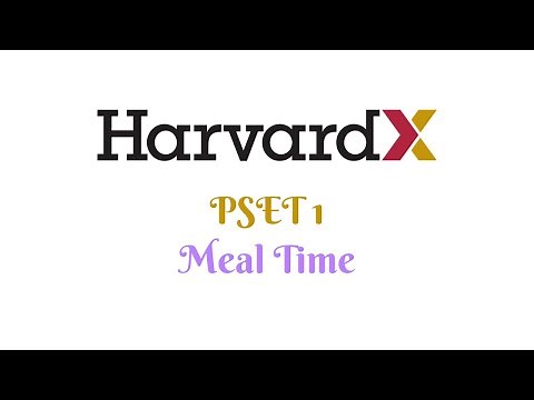 HarvardX CS50 Python: Meal Time (PSET 1)
